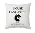 Coat of Arms Wedding Cushion Established Available with YOUR HOUSE Personalised Personalized Custom Cotton Anniversary Medevil Caslte