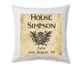 Coat of Arms Wedding Cushion Established Available with YOUR HOUSE Personalised Personalized Custom Cotton Anniversary Medevil Caslte