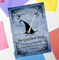 Wizard Birthday Invites Invitations Personalised Personalized Perfect for Wizard, Castle, Medevil Themed Birthday Party Decorations Custom