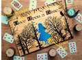 Alice in Wonderland Woodland Wedding Guestbook Personalised Personalized Perfect for Wonderland and Fairytale Weddings Scrapbook Album