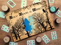 Alice and Mad Hatter Wonderland Woodland Wedding Guestbook Personalised Personalized Perfect for Wonderland and Fairytale Weddings Scrapbook