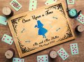 Alice in Wonderland Wedding Guestbook Curious Personalised Personalized Perfect for Wonderland and Fairytale Weddings Scrapbook Album