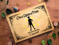 Peter Pan Neverland Silhouette Wedding Guestbook Personalised Personalized Perfect for Neverland and Fairytale Weddings Scrapbook Album