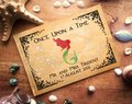 The Little Mermaid Under The Sea Wedding Guestbook Personalised Personalized Perfect for Echanted and Fairytale Weddings Scrapbook Album