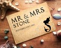 The Little Mermaid Storybook Wedding Guestbook Personalised Personalized Under The Sea Enchanted Mermaid Fairytale Weddings Scrapbook Album