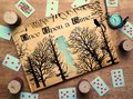 Mad Hatter Alice in Wonderland Woodland Wedding Guestbook Personalised Personalized Perfect for Wonderland and Fairytale Weddings Scrapbook