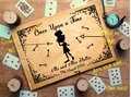 Mad Hatter Alice in Wonderland Wedding Guestbook Silhouette Personalised Personalized Perfect for Wonderland and Fairytale Weddings