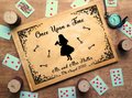 Alice in Wonderland Wedding Guestbook Silhouette Personalised Personalized Perfect for Wonderland and Fairytale Weddings Scrapbook Album