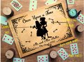 Alice Mad Hatter Wonderland Wedding Guestbook Silhouette Personalised Personalized Perfect for Wonderland and Fairytale Weddings Scrapbook