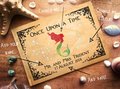 The Little Mermaid Under The Sea Wedding Guestbook Personalised Personalized Perfect for Echanted and Fairytale Weddings Scrapbook Album