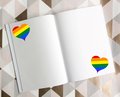 LGBT Pride Memory Scrapbook! Personalised Personalized Book,Photo Album, Project Book,Memory.Rainbow Wedding, Gay Wedding Album Love Heart