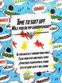 Time To Suit Up Bracelet Superhero Will You Be My Best Man,Groomsman,Paige Boy, Bridesmaid, Usher, Maid of Honour, Comic Book Wedding Bags