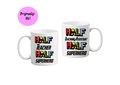 Half Teacher, Half Superhero Mug!School Gift, Teaching Assistant Teacher Present Superhero Comic Themed Super Teacher End of Year Gift