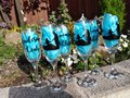 Fairytale Glasses Beauty and the Beast Aladdin Little Mermaid Rapunzel Sleeping Beauty Cinderella Alice Gin Wine Beer Flute Wedding Party