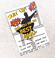 Suit Up Bracelet Comic Book Will You Be My Best Man, Usher, Groomsman, Paige Boy, Bridesmaid Maid of Honour Favors Favours Wedding Party Bag