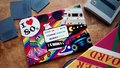 1980's Eightie's Birthday Book Personalised Personalized Scrapbook,Notebook,Photo Album,Birthday,Memory Book,80's Gift,Mementos,Retro