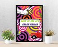 Birthday Framed Print.Born in the 50s,60s,70s,80s,90s Personalised Personalized!Big Birthday Keepsake Nostalgia, Retro,Decades,Centrepiece
