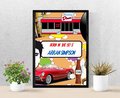 Birthday Framed Print.Born in the 50s,60s,70s,80s,90s Personalised Personalized!Big Birthday Keepsake Nostalgia, Retro,Decades,Centrepiece