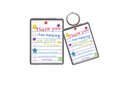 Thank You Teacher Keychain Magnet Personalised Personalized!School Gift, Teaching Assistant,Nursery, Present,Gift For School,College Pupils