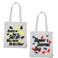 Tote Bag Superhero Flyers Personalised Personalized Mummy's Shopping Bag Will You Be My Best Man, Groomsman, Usher Comic Book Superhero Bag