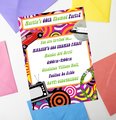 Birthday Invitations Born in the 50s,60s,70s,80s,90s Personalised Personalized Custom Wedding,Save The Date Invites, Christening, Retro