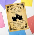 Fairytale Invites Beauty and Beast,Peter Pan,Alice,Little Mermaid,Aladdin,Rapunzel Personalized Personalised Wedding Birthday Invitations BK