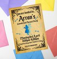 Fairytale Invites Beauty and Beast,Peter Pan,Alice,Little Mermaid,Aladdin,Rapunzel Personalized Personalised Wedding Birthday Invitations WC