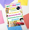 Birthday Invitations Born in the 50s,60s,70s,80s,90s Personalised Personalized Custom Wedding,Save The Date Invites, Christening, Retro
