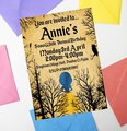 Fairytale Invites Beauty and Beast,Peter Pan,Alice,Little Mermaid,Aladdin,Rapunzel Personalized Personalised Wedding Birthday Woodland