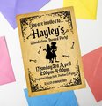 Fairytale Invites Beauty and Beast,Peter Pan,Alice,Little Mermaid,Aladdin,Rapunzel Personalized Personalised Wedding Birthday Invitations BK