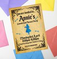 Fairytale Invites Beauty and Beast,Peter Pan,Alice,Little Mermaid,Aladdin,Rapunzel Personalized Personalised Wedding Birthday Invitations WC