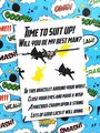 Time To Suit Up Bracelet Superhero Will You Be My Best Man,Groomsman,Paige Boy, Bridesmaid, Usher, Maid of Honour, Comic Book Wedding Bags