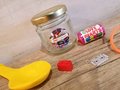 Born in the 80s Kit Retro Gift Eighties Birthday Kit Party Favor Bags Building Blocks, Cassette Tape, Neon Band, Love Hearts, Balloons Gift