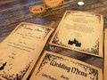 Fairytale Wedding Menu,Table Name & Name Place Beauty and the Beast Aladdin Little Mermaid Rapunzel Sleeping Beauty Cinderella Name Card