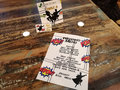 Comic Book Style Wedding Menu,Table Name & Name Place Cards Superhero Comic Weddings, Parties, Comic Con, Events,Table Decorations Name Card