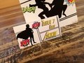 Comic Book Style Wedding Menu,Table Name & Name Place Cards Superhero Comic Weddings, Parties, Comic Con, Events,Table Decorations Name Card