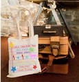 Teacher Thank You Tote Unicorn and Dinosaur Personalised Personalized!Thank You Teacher, Teaching Assistant, Support Staff Gift Present