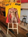 Superhero Hen Do Pin the Penis Party Game with Personalised Personalized Groom and Comic Background!Hen Do Games,Bachelorette Party