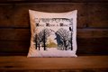Fairytale Woodland Cushion Personalised Personalized Custom Fairytale Beauty and the Beast Wedding Engagement Sleeping Beauty Aladdin Alice