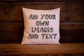 Custom Cushion Photo and Text Add Your Own Personalisation Personalized Customised Cushion Sleeve Cover Home, Bedroom, Snug, Bedroom,Nursery
