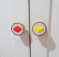 Building Blocks Wardrobe Handles Drawer Handles Knobs Perfect for Upcycling Wardrobe, Chest of Drawers,Door, Boys Bedroom Diggers Building