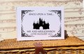 Fairytale Castle White Wedding Guestbook Personalised Personalized Perfect for Disney and Fairytale Weddings Scrapbook Album Princess Prince