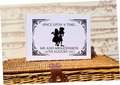 Alice and Mad Hatter Wonderland Wedding Guestbook Silhouette Personalised Personalized Perfect for Wonderland and Fairytale Weddings White