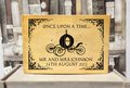Cinderella Blue Carriage Silhouette Wedding Guestbook Personalised Personalized Perfect for Carriage and Fairytale Weddings Scrapbook Album