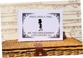 Mad Hatter Alice Wonderland Wedding Guestbook Silhouette Personalised Personalized Perfect for Wonderland and Fairytale Weddings White