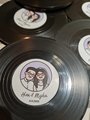 Custom Wedding Record Vinyl Coasters Personalised Personalized Wedding Invitations Save The Date Expo Giveaways Birthday Centrepieces