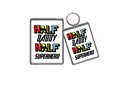 Custom Magnet Keychain Keyring Add Own Image Design Text Photo Personalised Personalized Weddings Birthday Anniversary Engagements Party