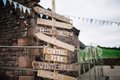 Wedding 'Lands Sign' Rustic Wooden Signage Perfect for Fairytale, Wizard, Film, TV Shows, Movie, Weddings Baby Shower Garden Sign