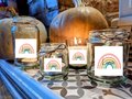 Rainbow Name Candle Quirky Candle Gift Present Favors Favours Custom Personalised Personalized Small, Medium, Large, Wax Fill Rainbows