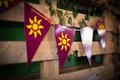 Rapunzel Sunflower Bunting Floating Lanterns Perfect Decorations for Fairytale Birthday, Wedding,Princess Party, Baby Shower,Banner